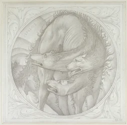 A história de Orfeu: Cerberus, 1875